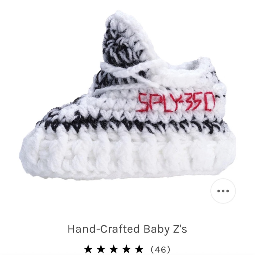 Cozy Baby Z's Knit Booties in White and Black